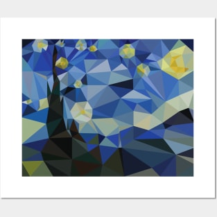 Abstract Starry Night Posters and Art